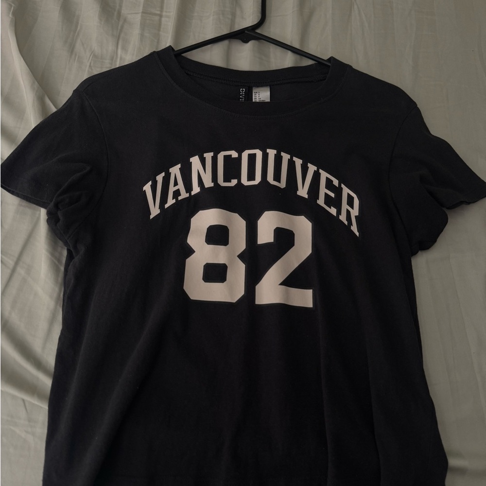 Divided Charcoal Crew Neck Tee